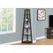 Monarch Specialties Bookshelf, Bookcase, Etagere, Corner, 5 Tier, 72 in.H, Office, Bedroom, Brown Laminate, Contemporary I 2469 - alternate 4